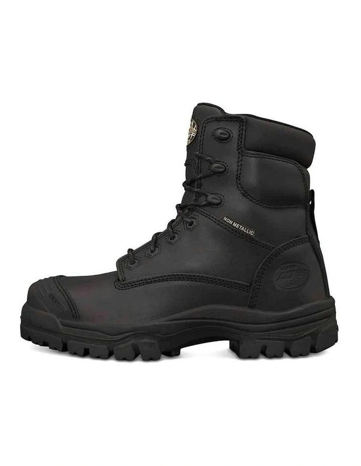 Zip Sided Composite Safety Toe AT 45645Z Work Boots 150mm in Black image 3