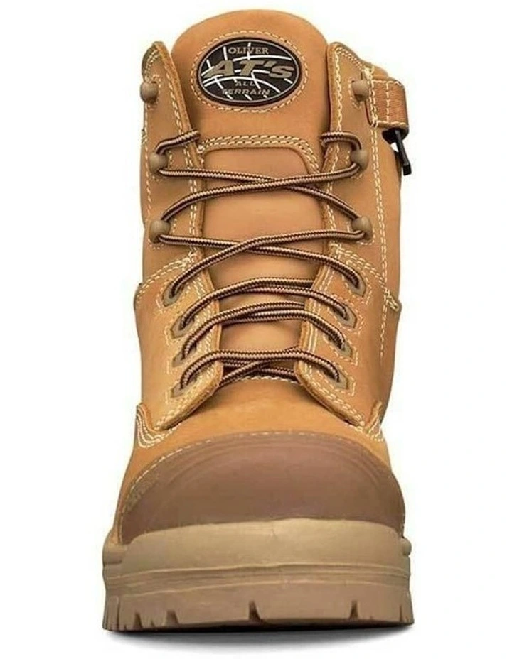 Zip Sided Composite Safety Toe AT 45632Z Work Boots 150mm in Brown image 2