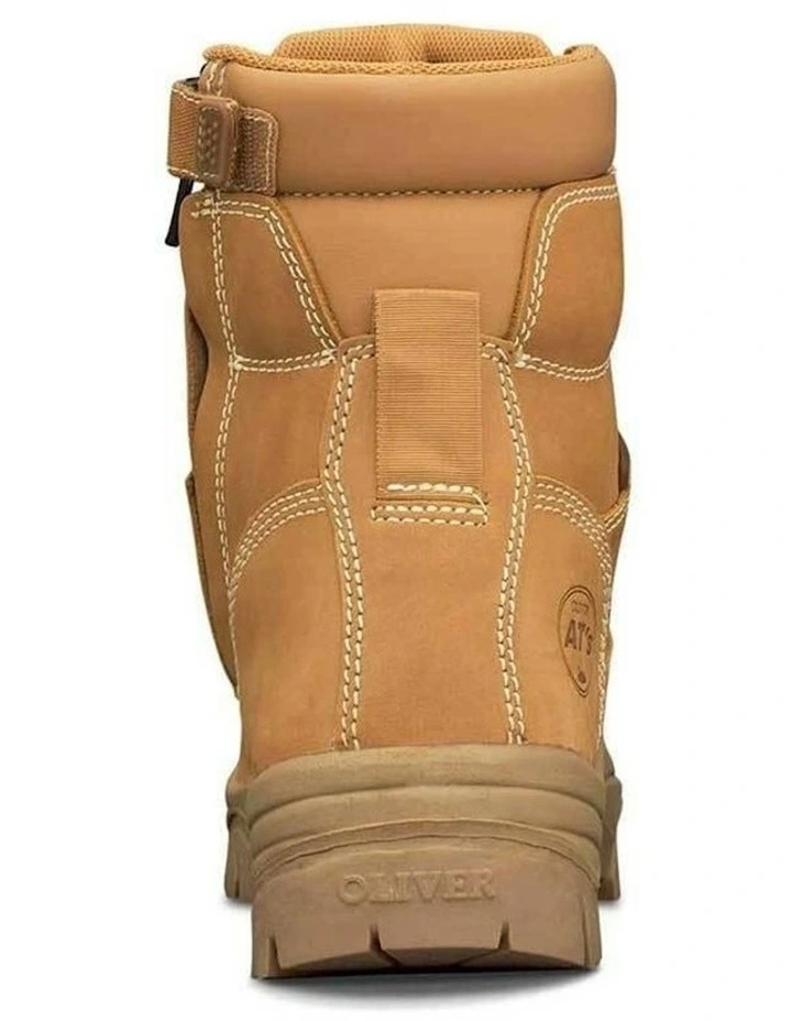Zip Sided Composite Safety Toe AT 45632Z Work Boots 150mm in Brown image 4
