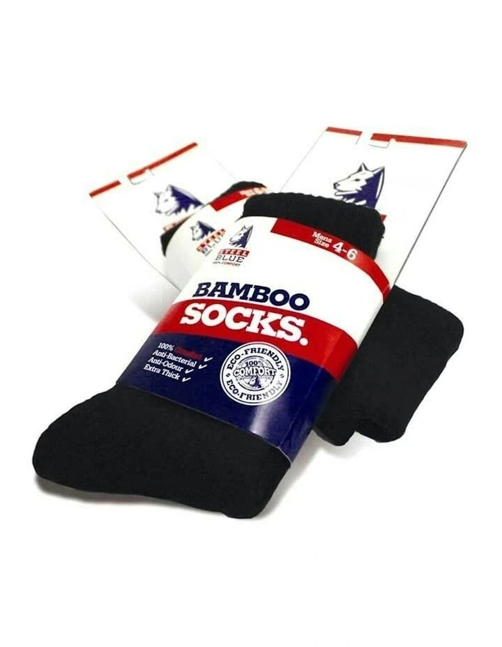 Bamboo Socks in Black image 1