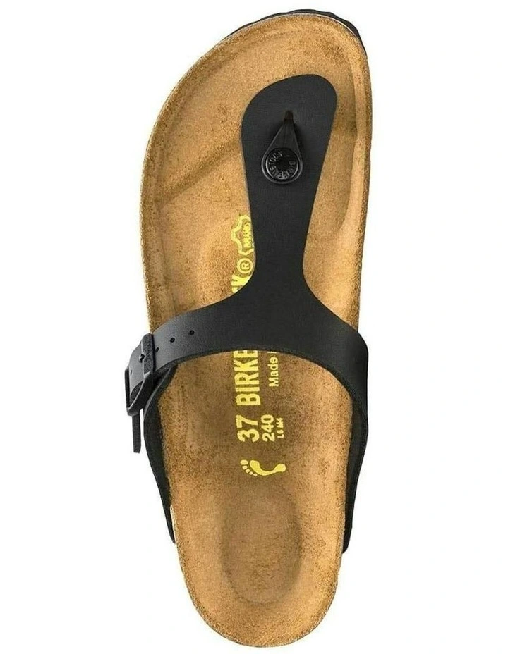 Gizeh Birko-Flor Regular Sandals in Black image 2