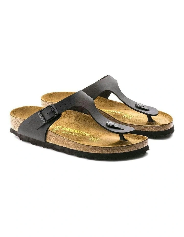Gizeh Birko-Flor Regular Sandals in Black image 3