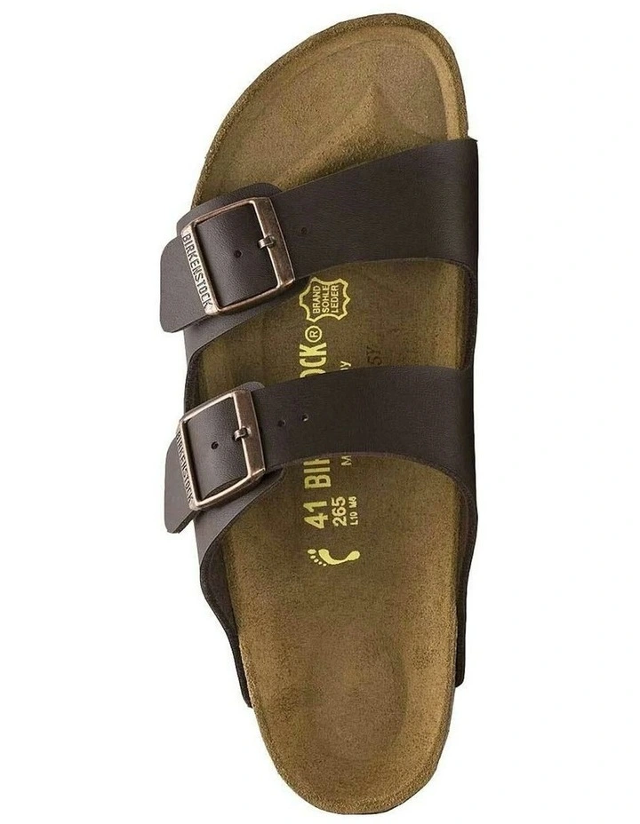 Arizona Birko-Flor Sandals Narrow in Dark Brown image 2