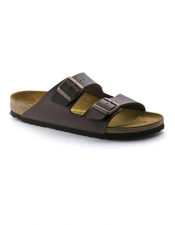 Arizona Birko-Flor Sandals Narrow in Dark Brown image 3