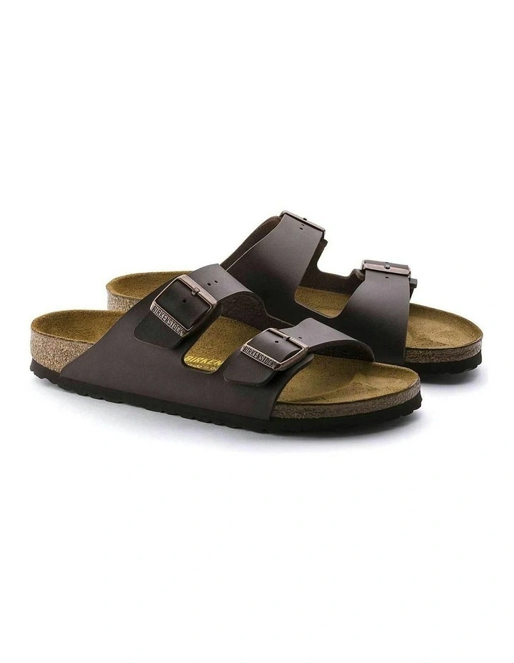 Arizona Birko-Flor Sandals Narrow in Dark Brown image 6