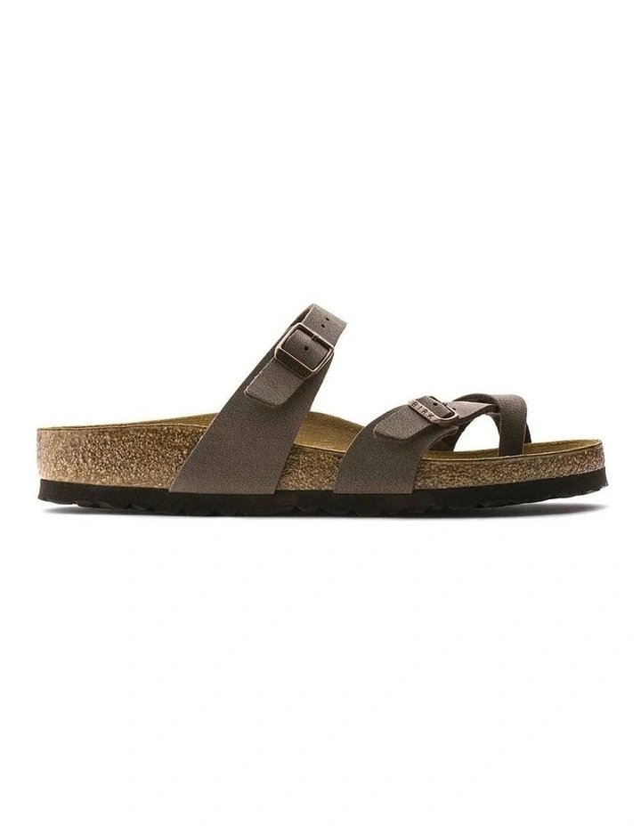 Mayari Birko-Flor Nubuck Sandals Regular in Mocca image 1