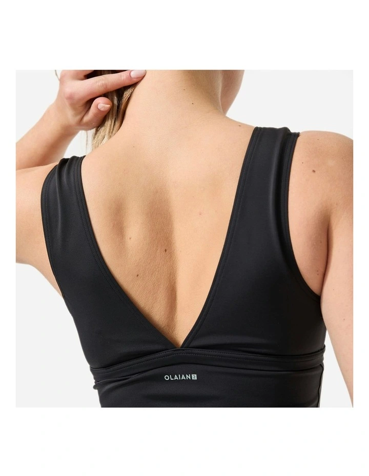 Tankini Swimsuit Top in Black image 6
