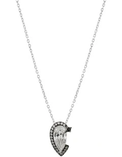 Nourish Diamond Petite Necklace in Silver
