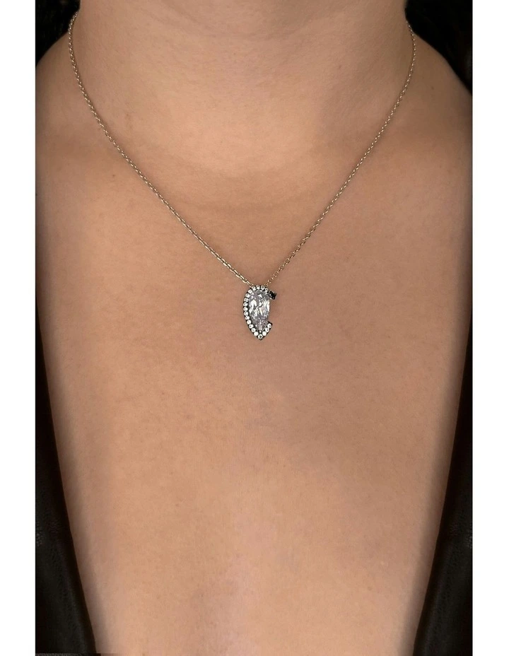 Nourish Diamond Petite Necklace in Silver image 2