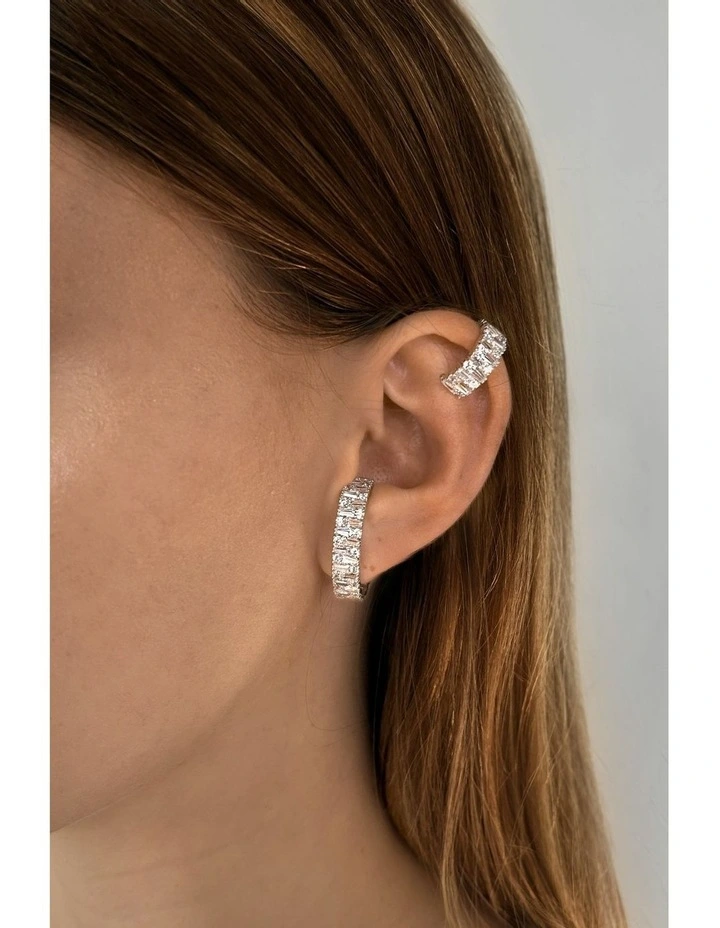 Culture Earrings With Diamonds in Silver image 2