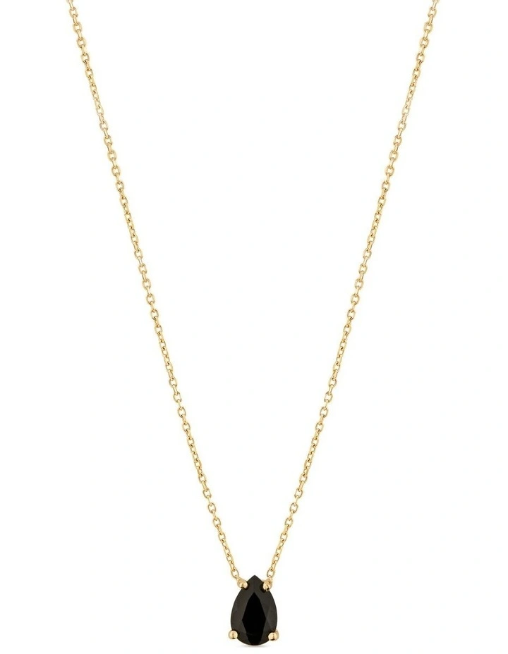 Pure Droplet Diamond Necklace Petite in Gold image 1