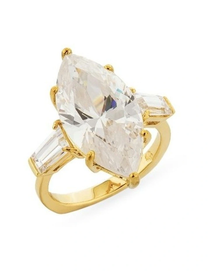 Natural Ring With Diamonds in Gold image 1