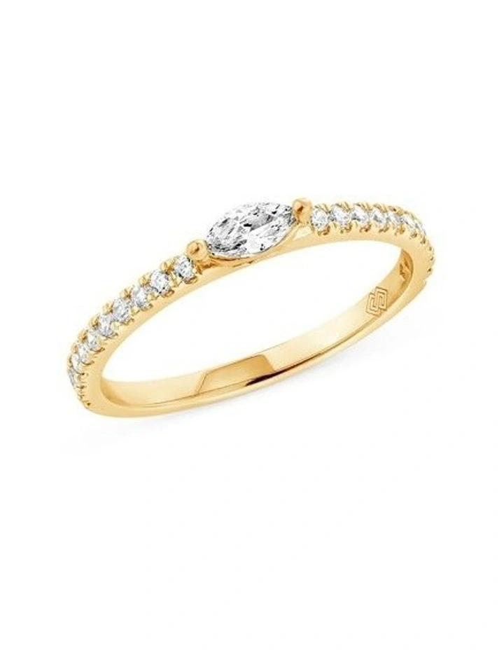 Purified Pave Ring With Diamonds in Gold image 1