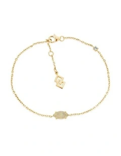 Natural Fine Bracelet With Opal & With Diamond in Gold