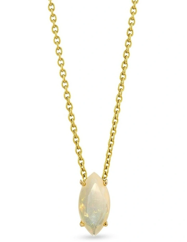Natural Necklace With Opal in Gold image 2