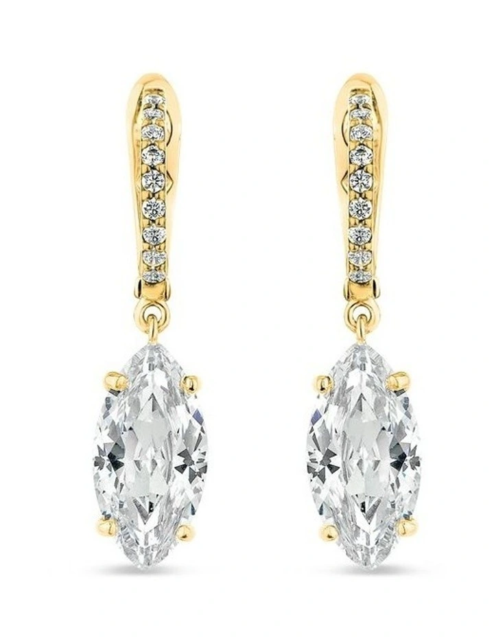 Purified Pave Earrings With Diamonds in Gold image 1