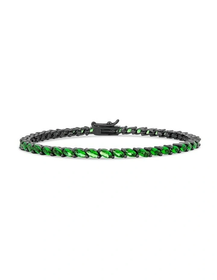 Renaissance Bracelet With Emeralds in Black Rhodium image 1