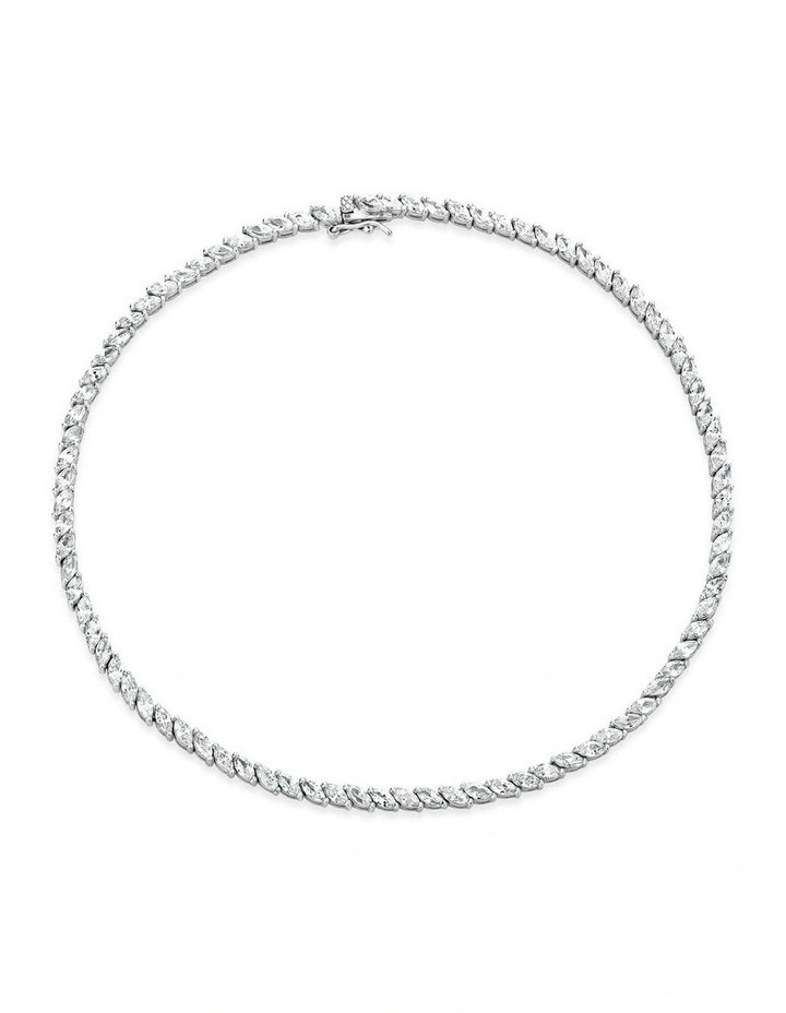 Renaissance Choker with Diamonds in Silver image 2