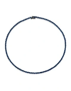 Renaissance Necklace with Sapphires in Black Rhodium