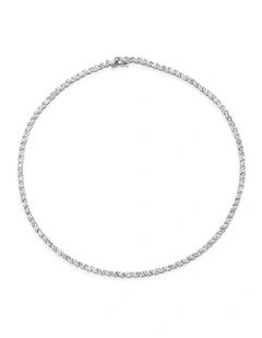 Renaissance Necklace with Diamonds in Silver