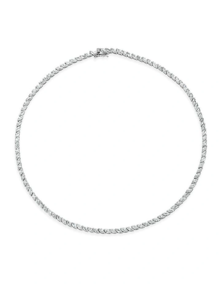 Renaissance Necklace with Diamonds in Silver image 1