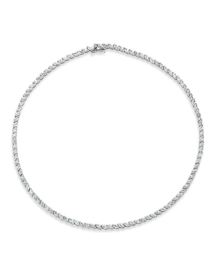 Renaissance Necklace with Diamonds in Silver image 2