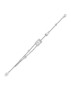 Polarity Bracelet with Diamonds in Silver