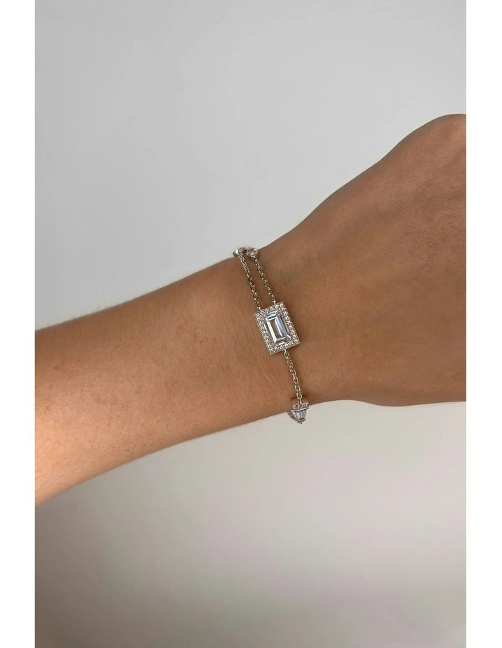 Polarity Bracelet with Diamonds in Silver image 2