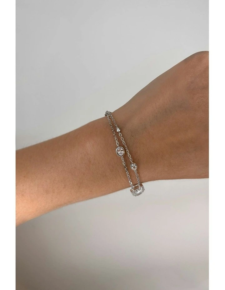 Polarity Bracelet with Diamonds in Silver image 3