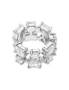 Revival Ear Cuff with Diamonds in Silver