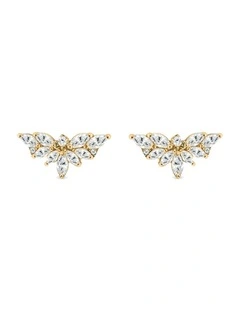 Emergence Ear Climber with Diamonds in Gold