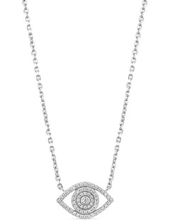 Protection Necklace with Diamonds in Silver