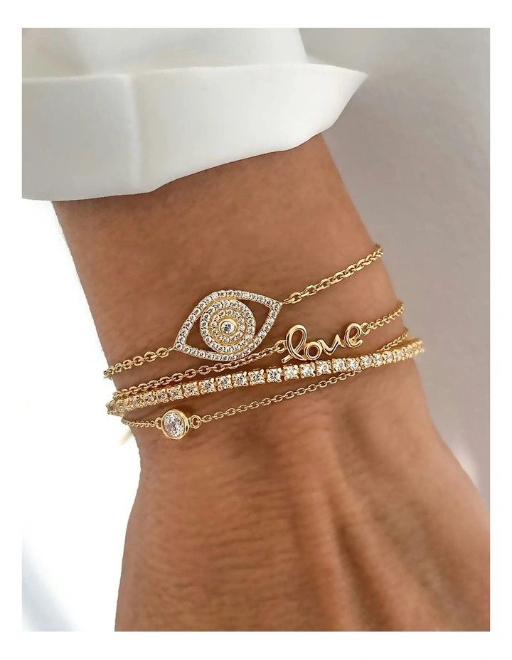 Protection Bracelet with Black Diamonds in Black Rhodium image 3