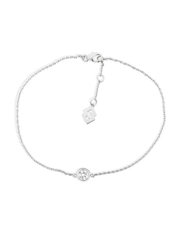 Minx Bracelet with Diamonds in Silver image 1