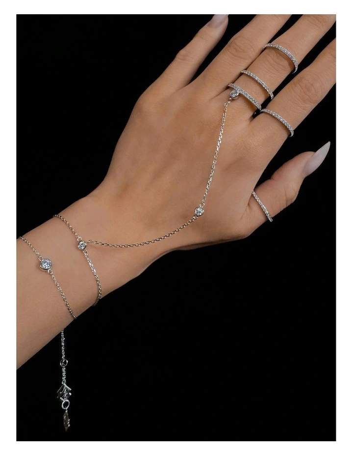 Minx Bracelet with Diamonds in Silver image 3