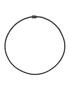 Flirtation Necklace with Black Diamonds in Black Rhodium