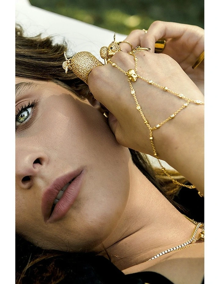 Flirtation Necklace with Black Diamonds in Black Rhodium image 3