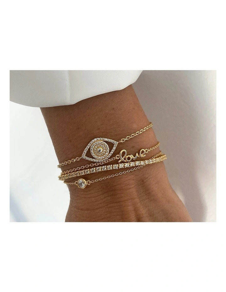 Protection Bracelet with Emerald &  with Diamonds in Black Rhodium image 3