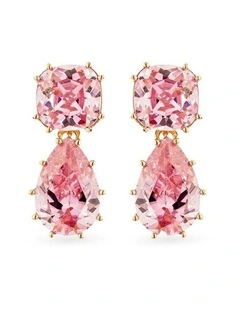 Splice Drop Earrings with Diamonds in Gold