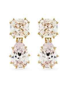 Splice Diamonds Drop Earrings in Gold