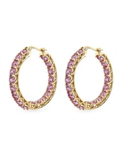 Luxe Hoop Grande Earrings in Gold