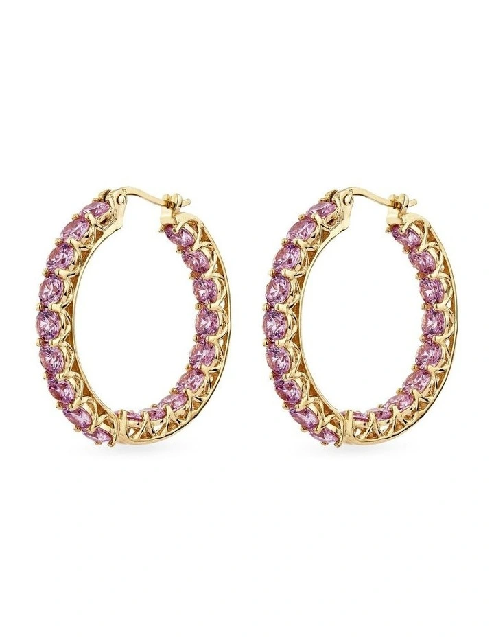 Luxe Hoop Grande Earrings in Gold image 1