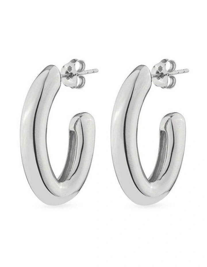 XSolid Grande Earrings in Silver image 1
