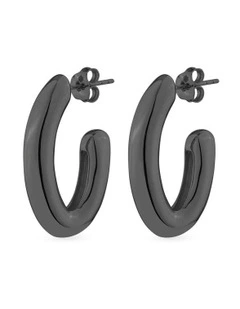 XSolid Grande Earrings in Black Rhodium