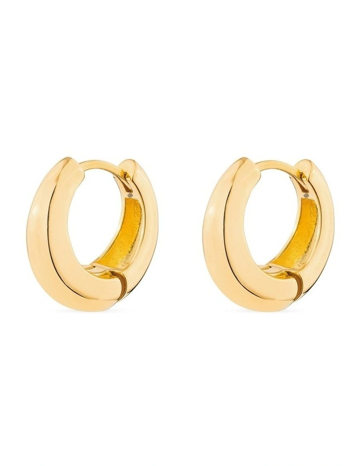 XSculpt Huggie Grande Earrings in Gold image 1