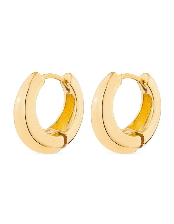 XSculpt Huggie Grande Earrings in Gold image 4