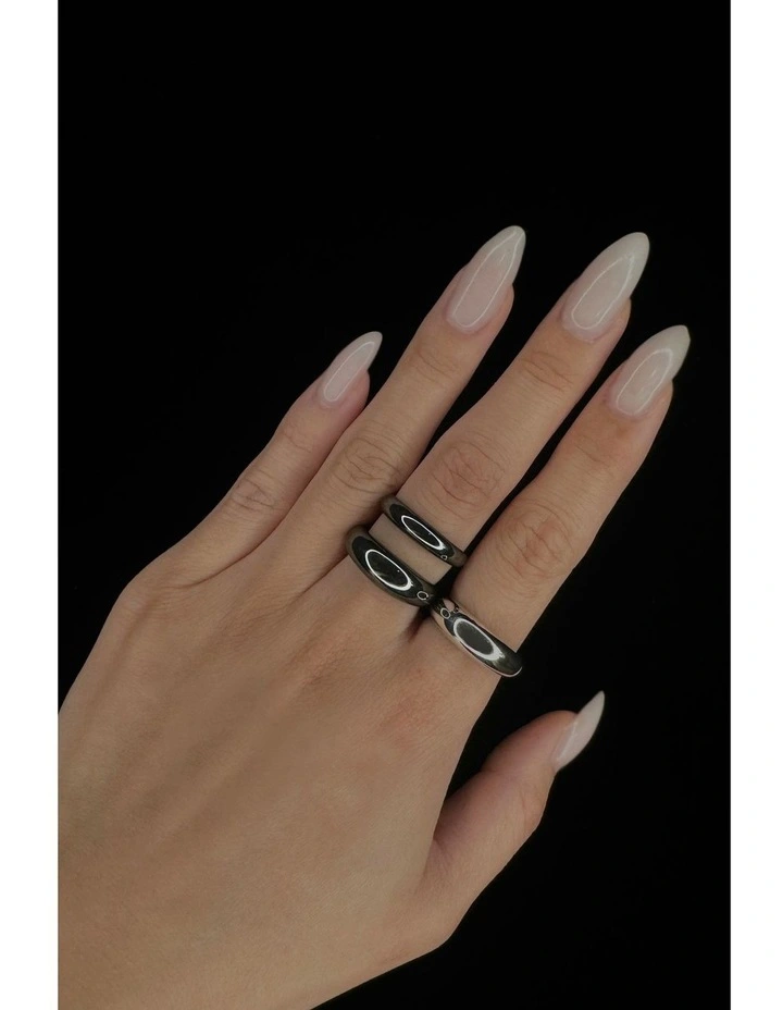 XSculpt Grande Ring in Black Rhodium image 5