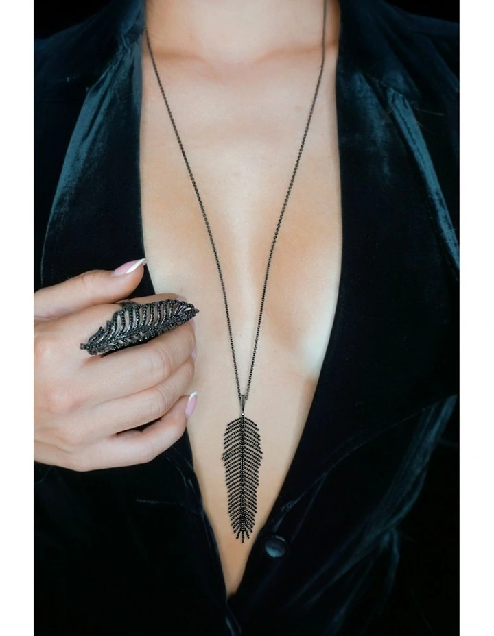 Freedom Necklace in Black image 2