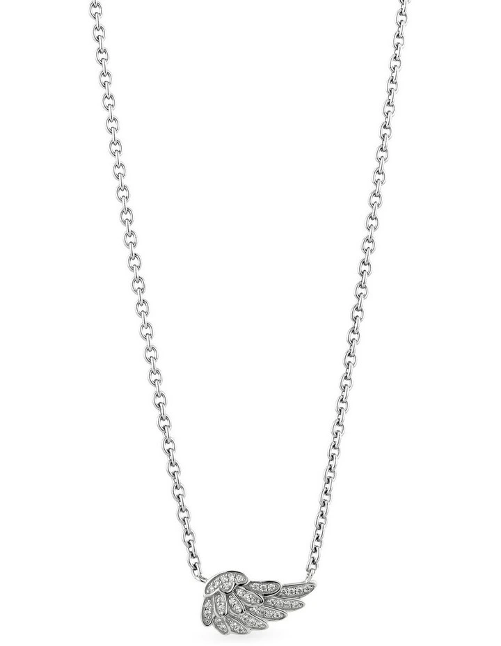 Guardian Necklace With Diamonds in Silver image 1