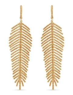 Freedom Earrings With Diamonds in Gold